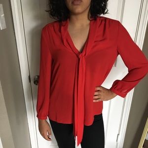 Juicy Couture tie neck blouse